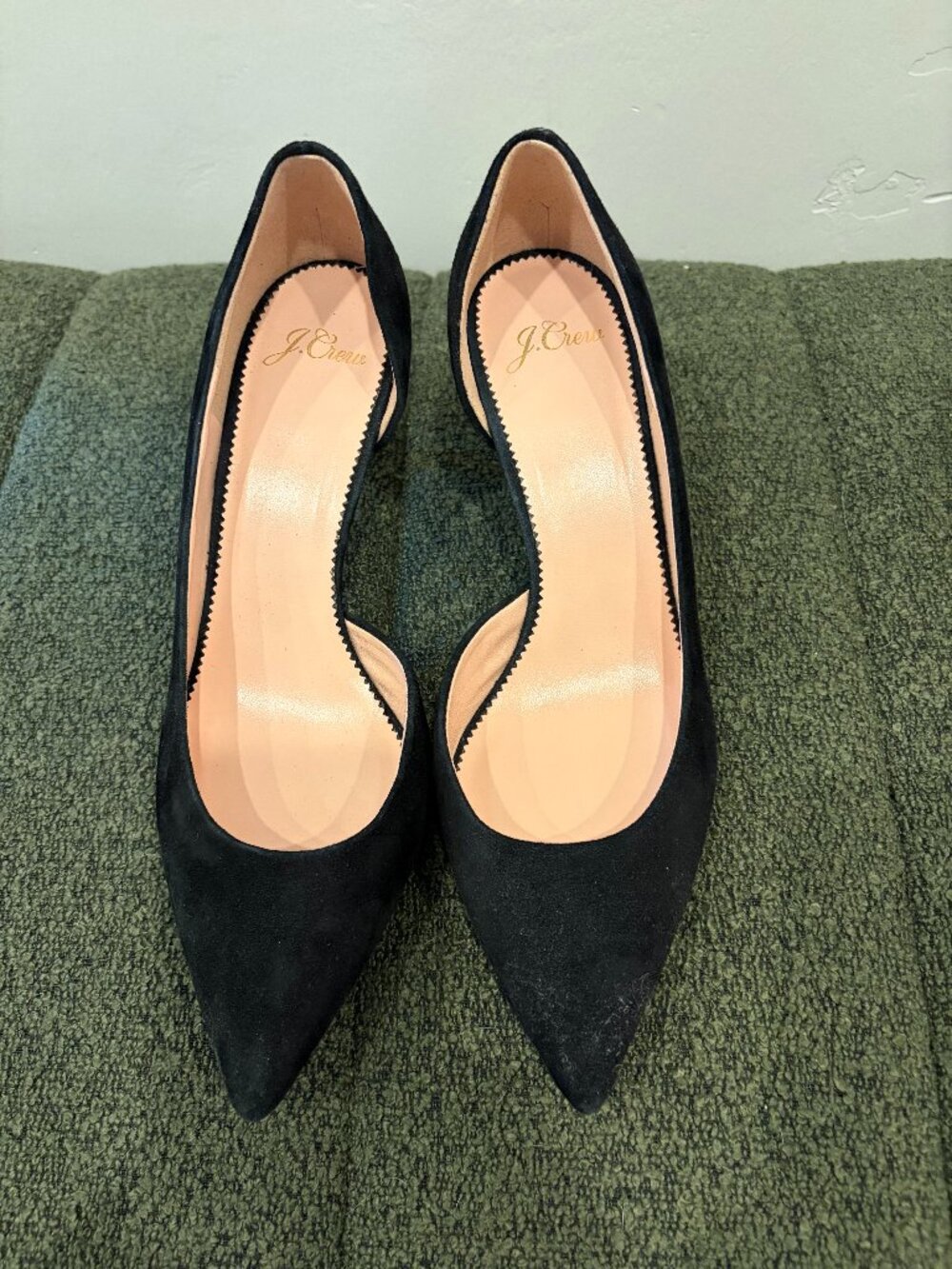 JCrew D'Orsay Suede Black Pumps